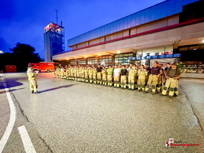 Einsatz des Katastrophenzuges des Bezirkes Schwaz in St. Anton am Arlberg am Montag, den 19.08.2024