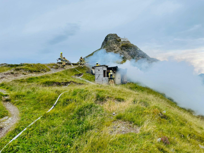 Brand durch Blitzschlag auf 2.237 Metern Seehöhe