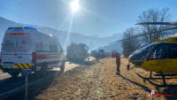 Schwerer Verkehrsunfall mit mehreren Verletzten auf der B169 in Stumm