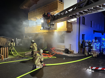 Wohnzimmerbrand in Maurach am Achensee