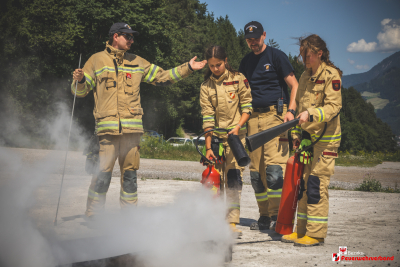 Erste Abschnittsübung der Feuerwehrjugend des Abschnitts Schwaz