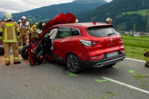 Verkehrsunfall mit 3 beteiligten PKW auf der B169 in Fügen